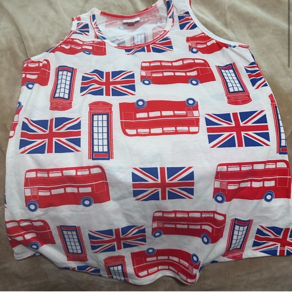 Lularoe British Travel Tank Top 🇬🇧